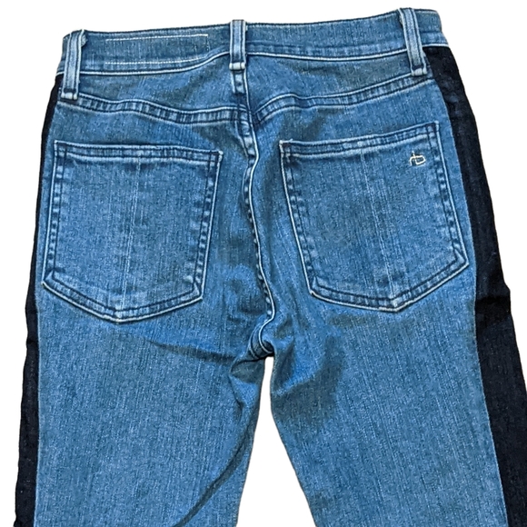 Rag & Bone Mazie High waist skinny fit cropped, side panels size 24 - Picture 9 of 12